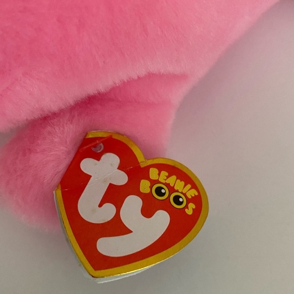 PIERRE the Pink Seal 8" TY Beanie Boos Plush Collectible - Picture 6 of 7